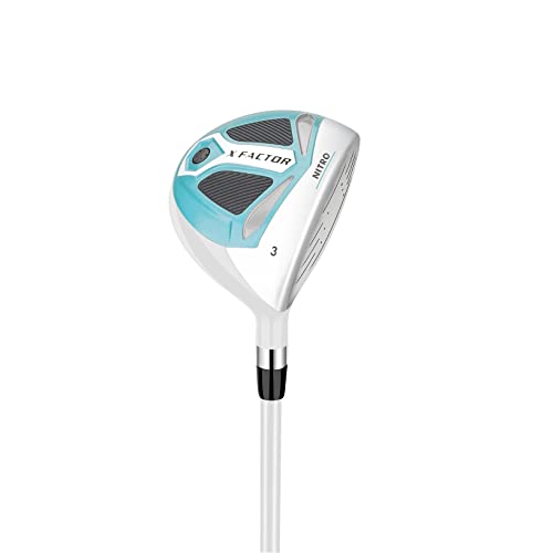 Tee Up for Success: Nitro X Factor 13-Piece Ladies Golf Set (Right Handed, Teal/Silver, Large)