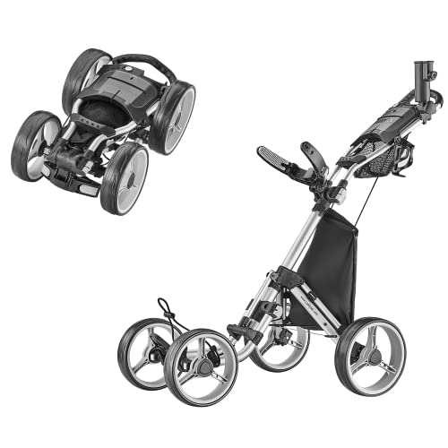 CaddyTek Explorer V8: Foldable, Lightweight Golf Cart for Effortless Mobility