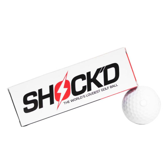 SHOCK'D Golf Balls - Loudest Golf Ball Ever! Hilarious Viral Prank (3 Pack)