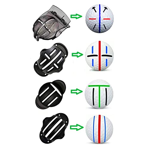 Upgrade Your Putting & Alignment: 8-in-1 Golf Ball Stencil Kit with Markers (Lines & Arrows)