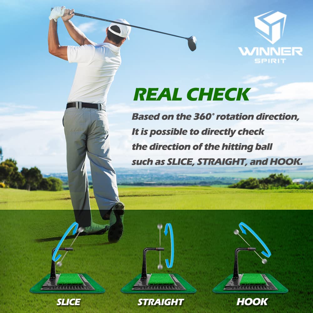 Master Your Swing: WINNER SPIRIT Real Swing 300 Golf Training Aid (Height Adjustable)