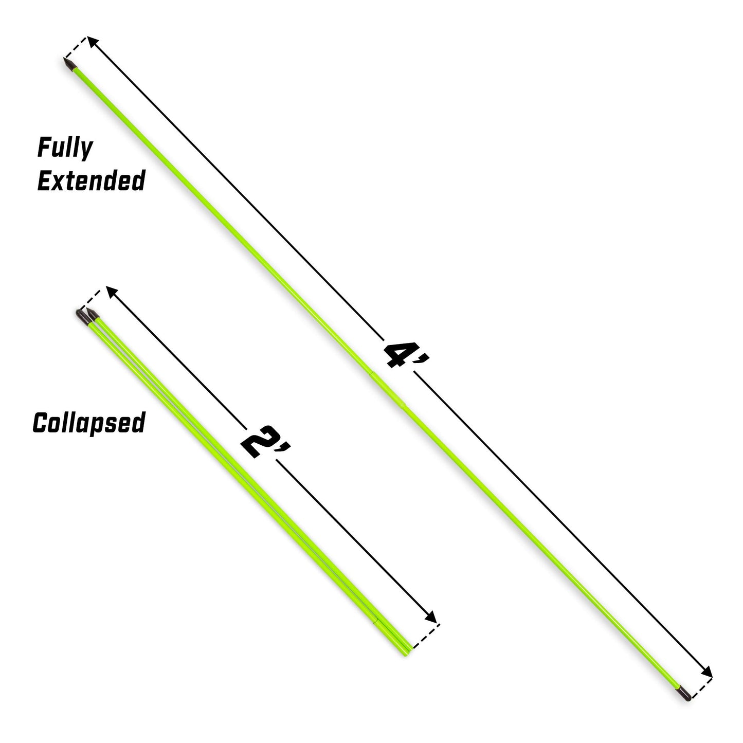 GoSports Golf Alignment Sticks (3 Pack) - Sharpen Your Aim & Improve Accuracy