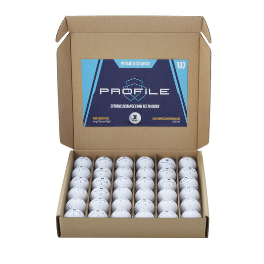 Wilson Profile Distance Golf Balls (36 Pack) - Long Distance, Soft Feel, Tour-Level Accuracy